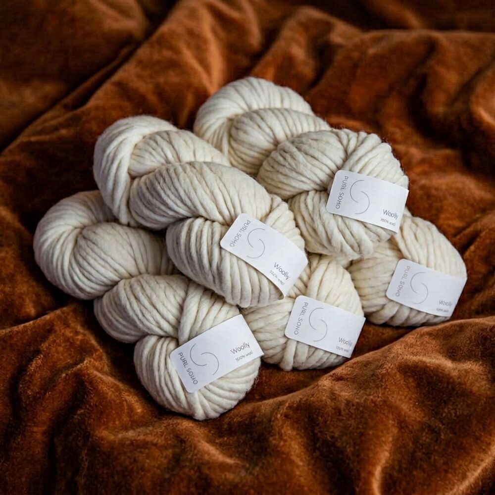 Bundle of 5 Purl Soho Heirloom White Woolly Wool